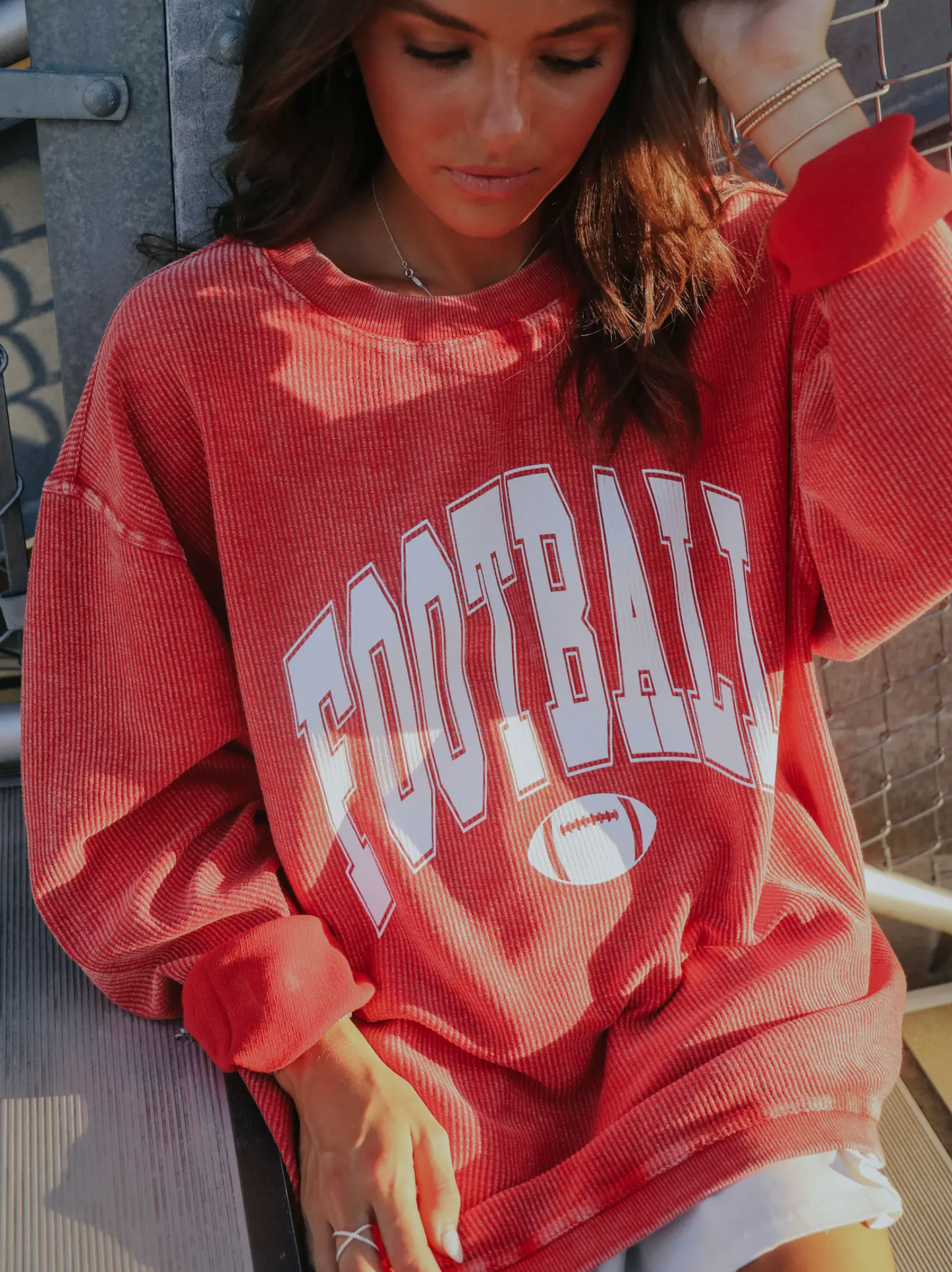 Football Corded Sweatshirt