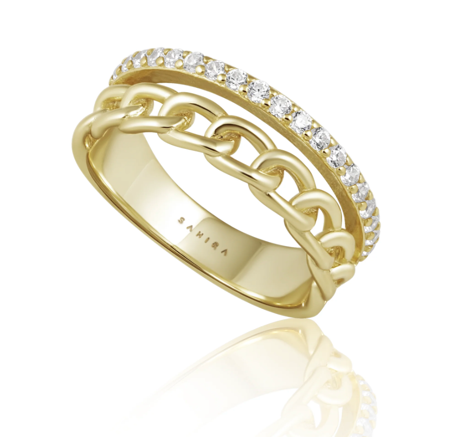 Jolene Cz Chain Ring