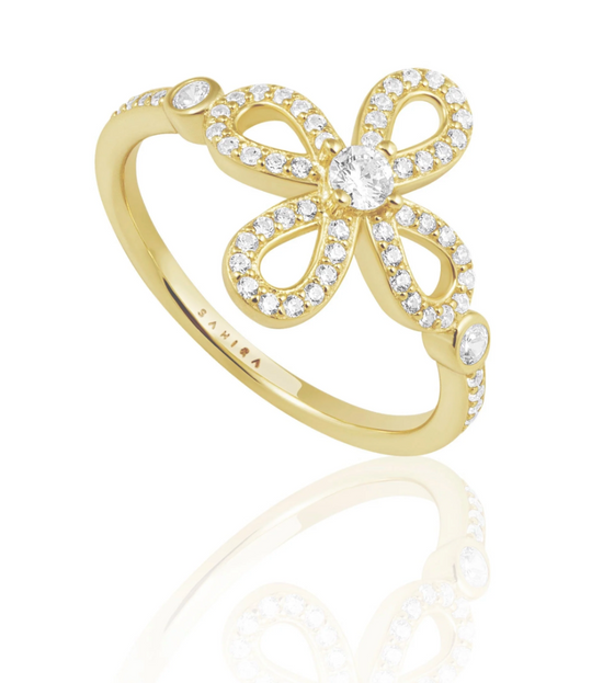Chantel CZ Flower Ring