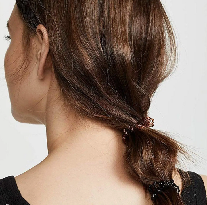 Kitsch: Spiral Hair Ties 8 Pack - Brunette