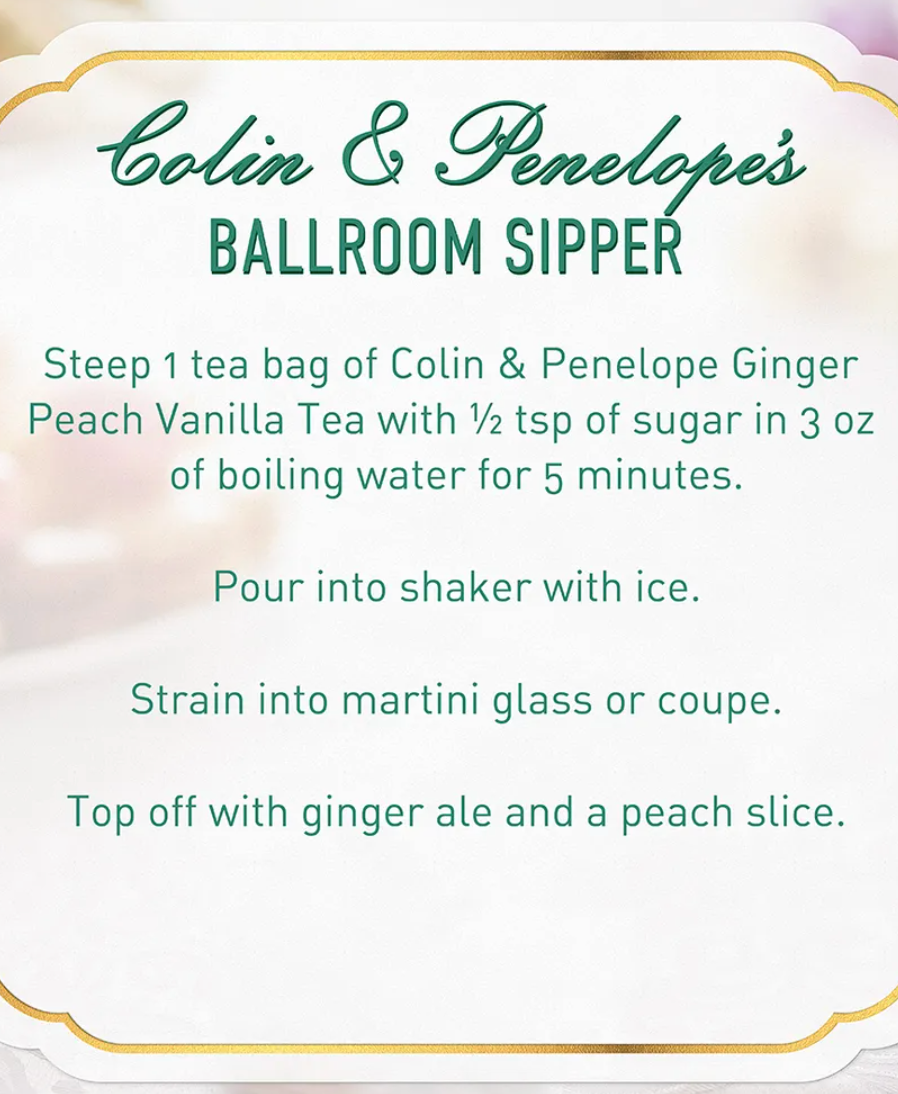 Bridgerton Colin & Penelope Ginger Peach Vanilla Tea