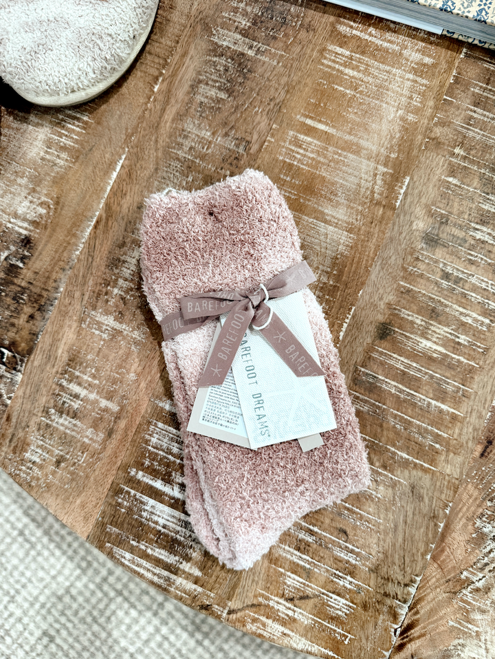 Barefoot Dreams: Cozychic Spacedye Socks - Teaberry