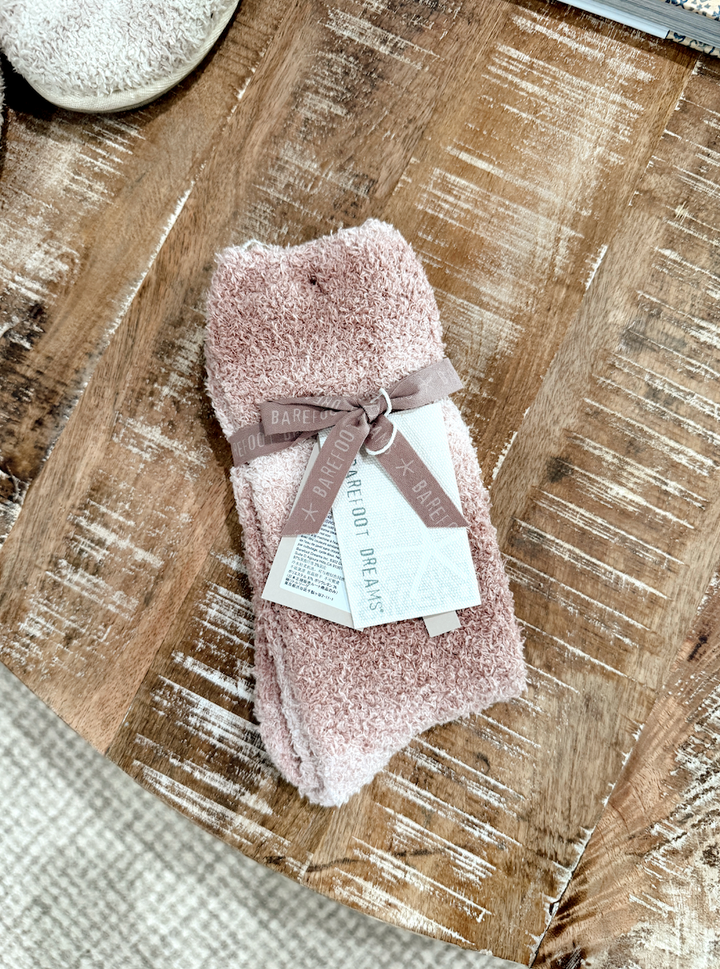 Barefoot Dreams: Cozychic Spacedye Socks - Teaberry