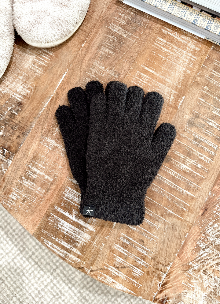 Barefoot Dreams: CozyChic® Gloves-Carbon