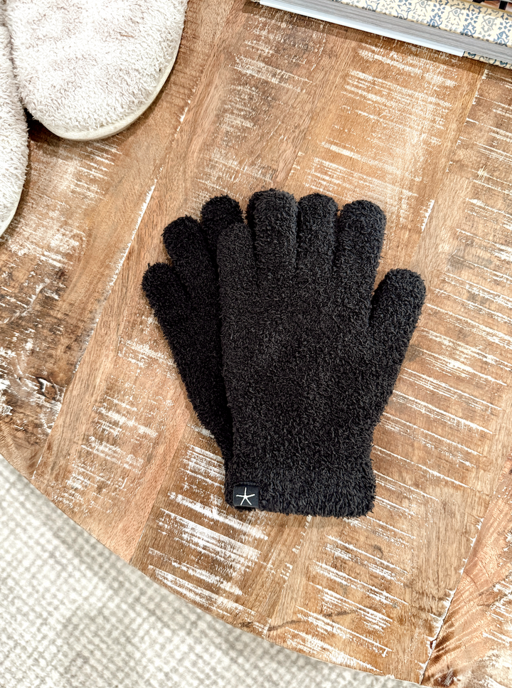 Barefoot Dreams: CozyChic® Gloves-Carbon