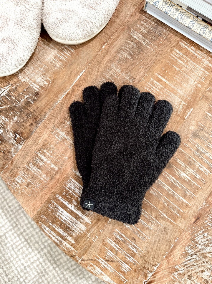 Barefoot Dreams: CozyChic® Gloves-Carbon