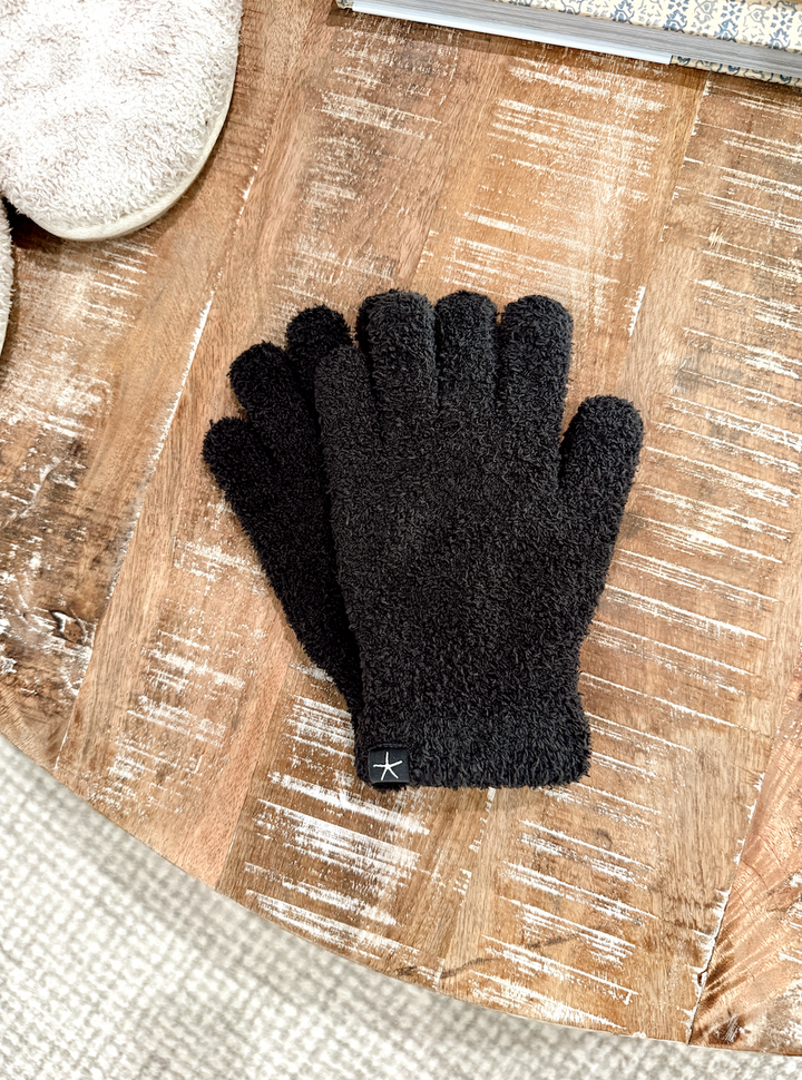 Barefoot Dreams: CozyChic® Gloves-Carbon