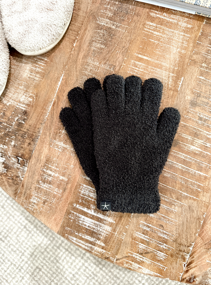 Barefoot Dreams: CozyChic® Gloves-Carbon