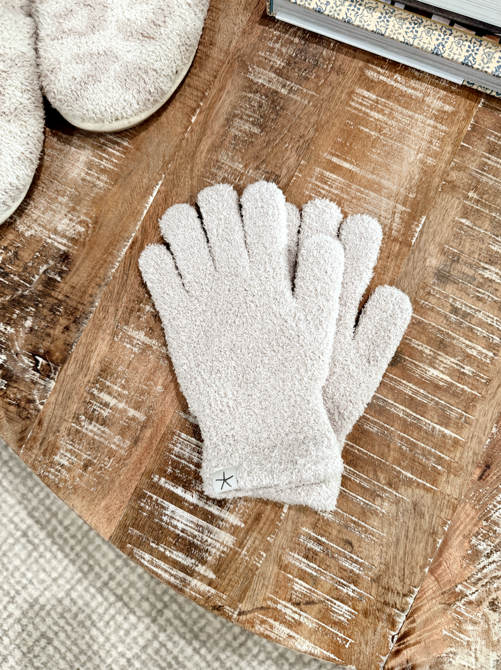 Barefoot Dreams: CozyChic® Gloves-Stone