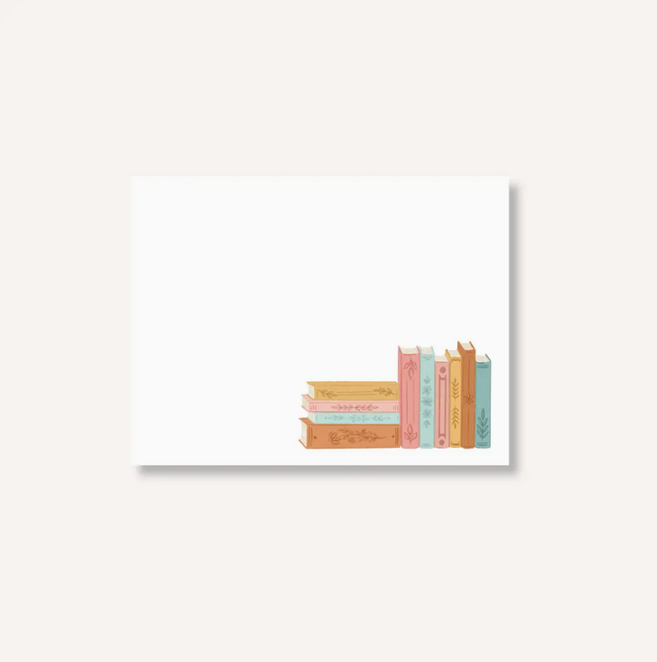 Stack of Books Sticky Note, 4x3" | Bookish & Reading