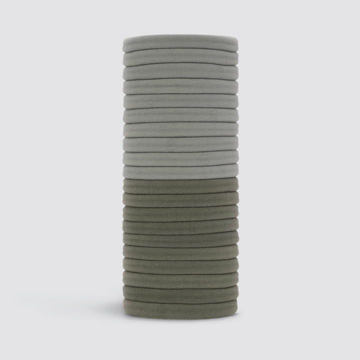 Eco-Friendly Nylon Elastics 20pc - Eucalyptus