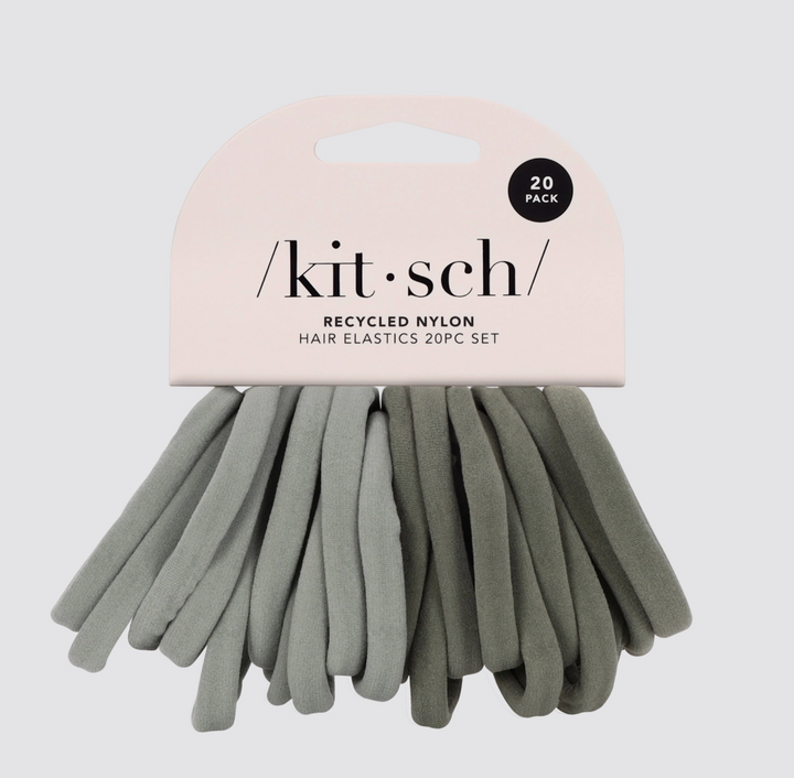 Eco-Friendly Nylon Elastics 20pc - Eucalyptus