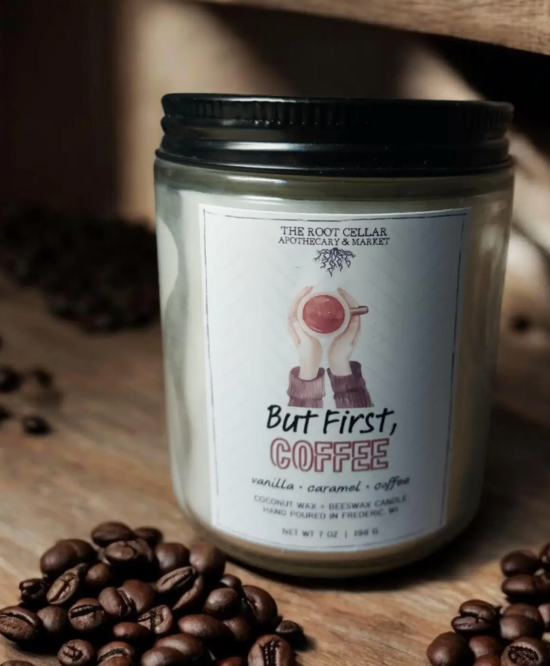 But First, Coffee | Coconut + Beeswax Candle 7oz