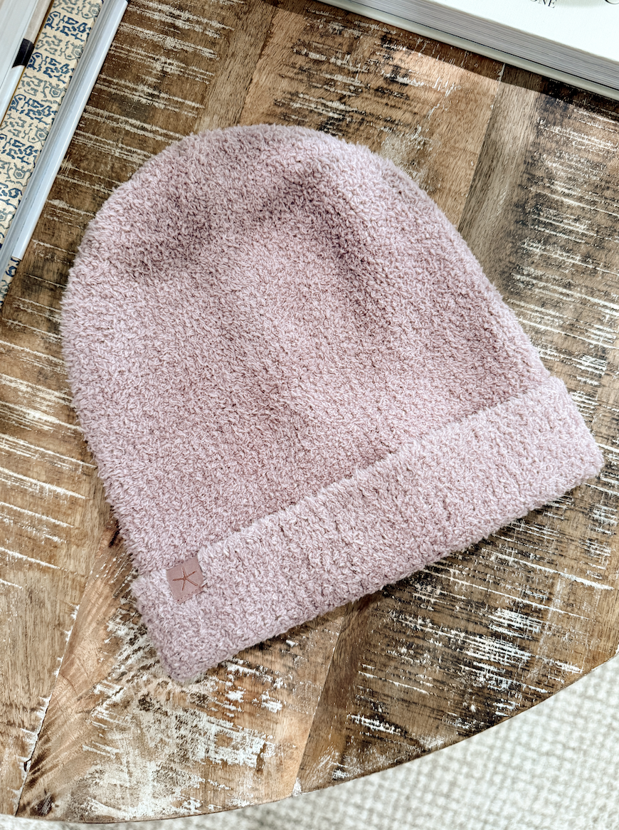 Barefoot Dreams: CozyChic Ribbed Beanie- TeaBerry