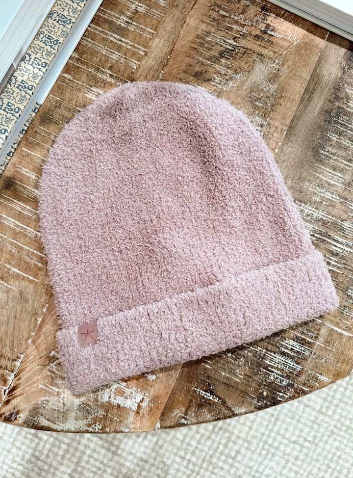 Barefoot Dreams: CozyChic Ribbed Beanie- TeaBerry