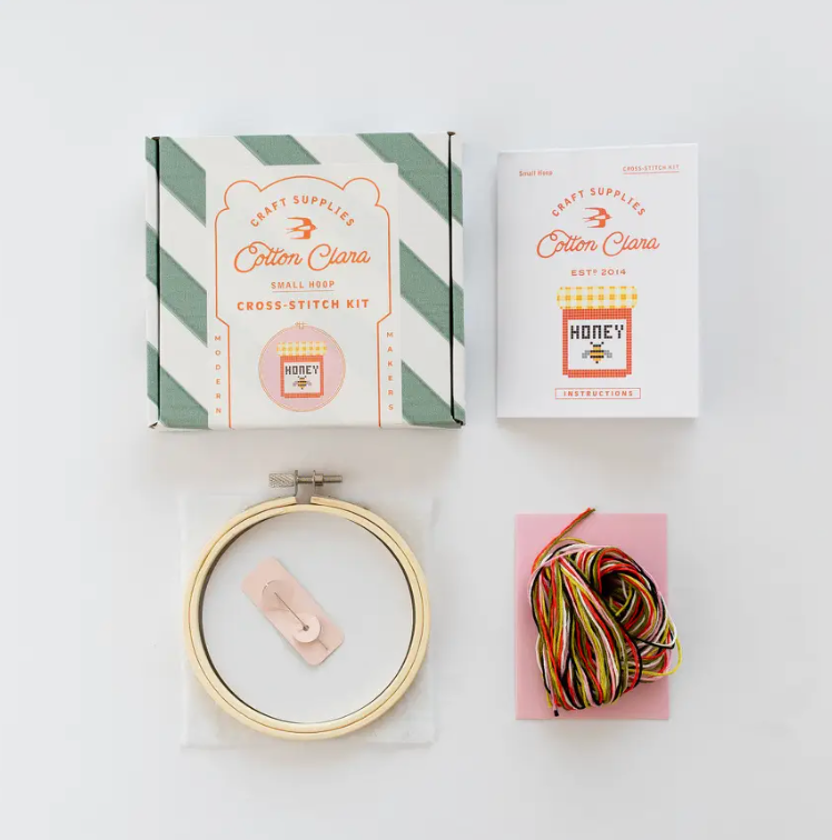 Honey Jar Cross Stitch Kit