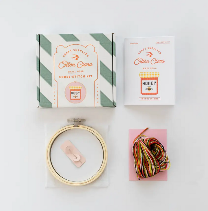 Honey Jar Cross Stitch Kit