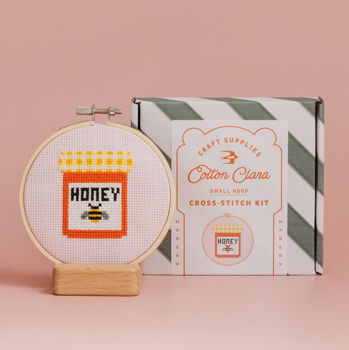 Honey Jar Cross Stitch Kit