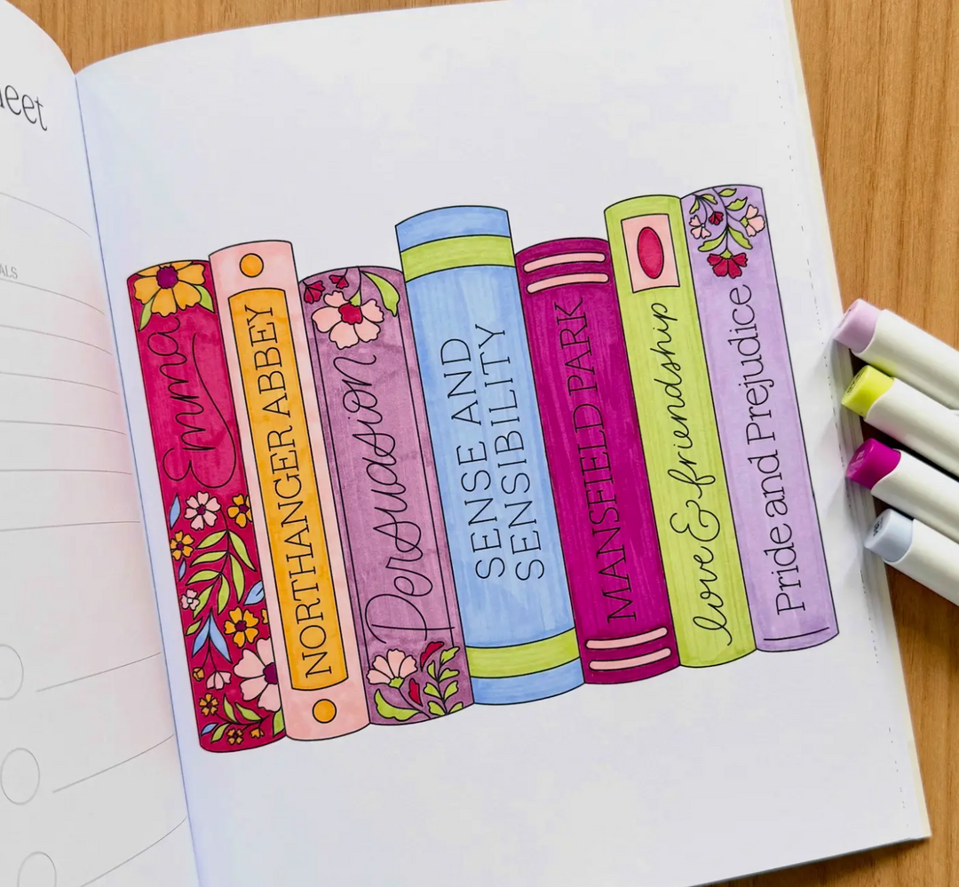All Booked Up Coloring Book | Bookish &amp; Reading