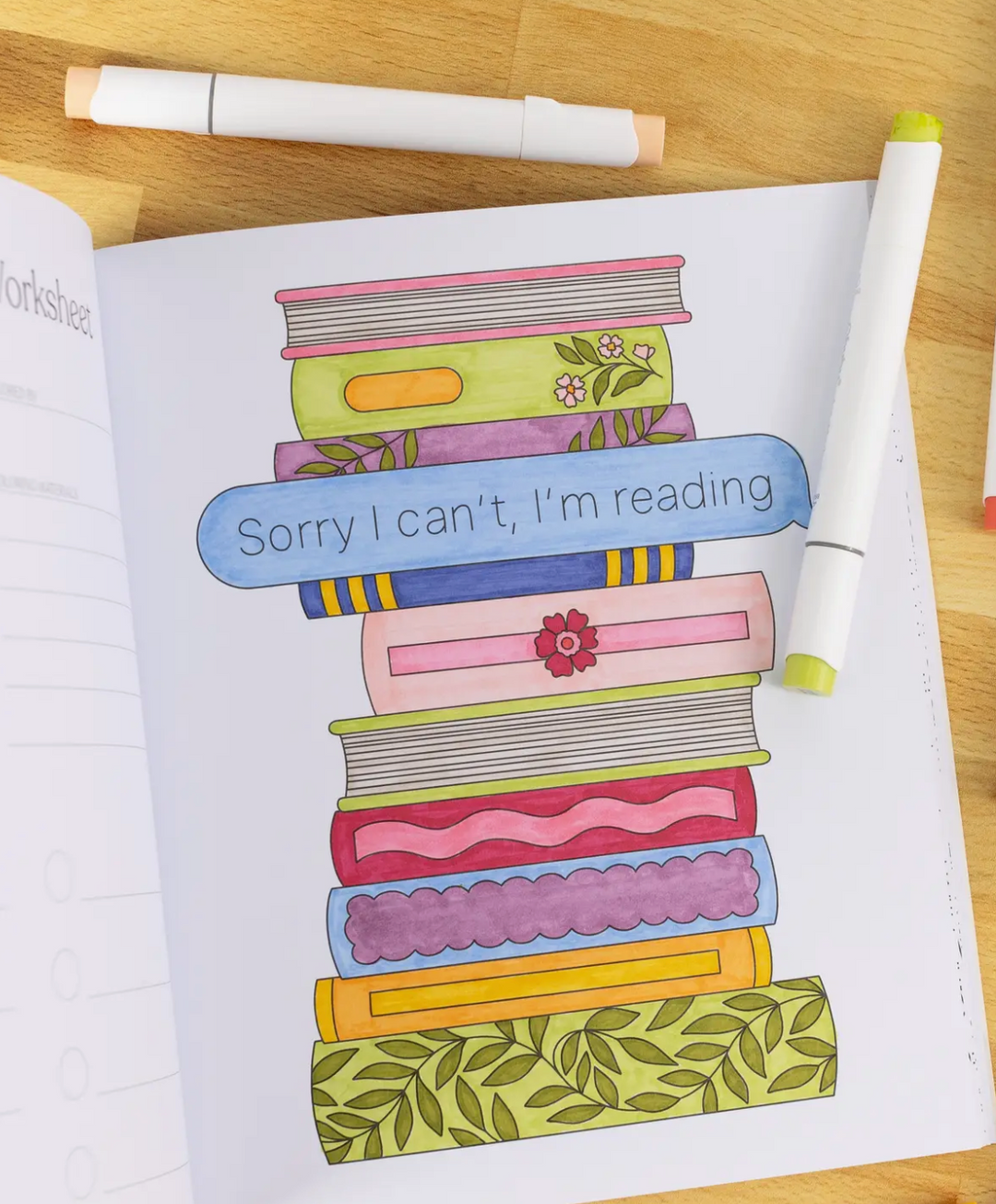 All Booked Up Coloring Book | Bookish &amp; Reading