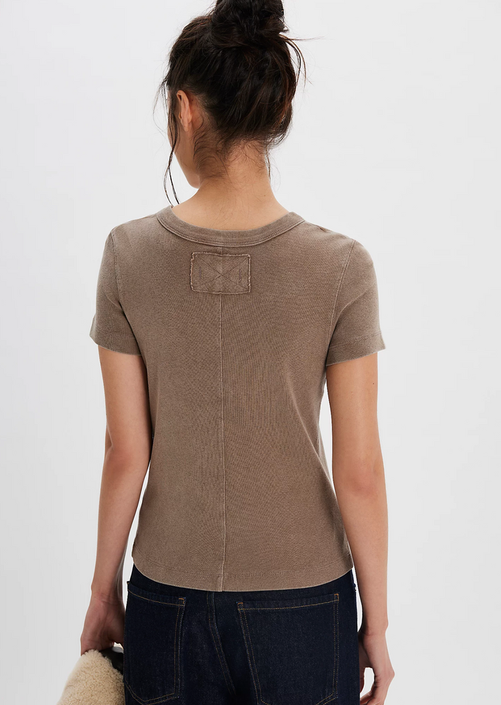 Free People: We The Free Atlas Crew Tee - Dutch Cocoa