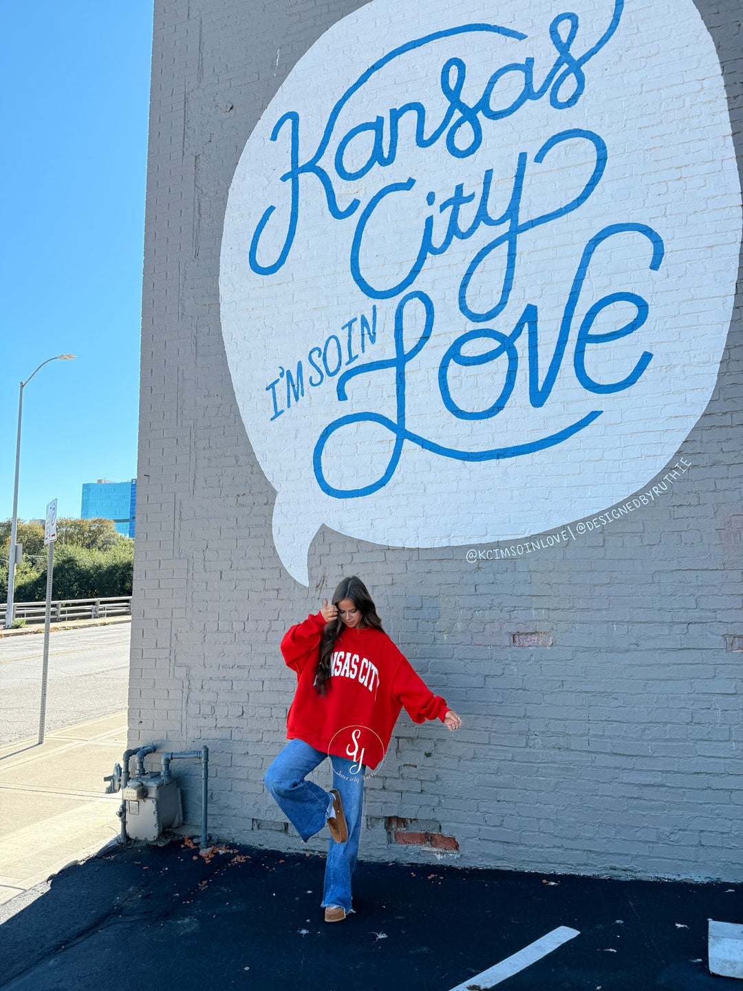 Kansas City Reversible Mock Neck - Red