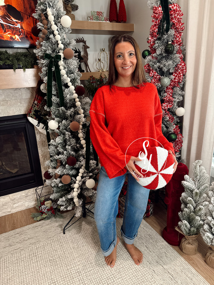 Bright and Cheery Sweater - Pepperberry