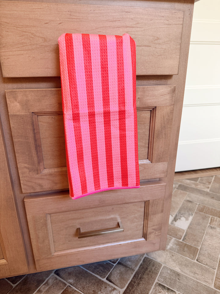 Pink Licorice: Double-Sided Hand Towel