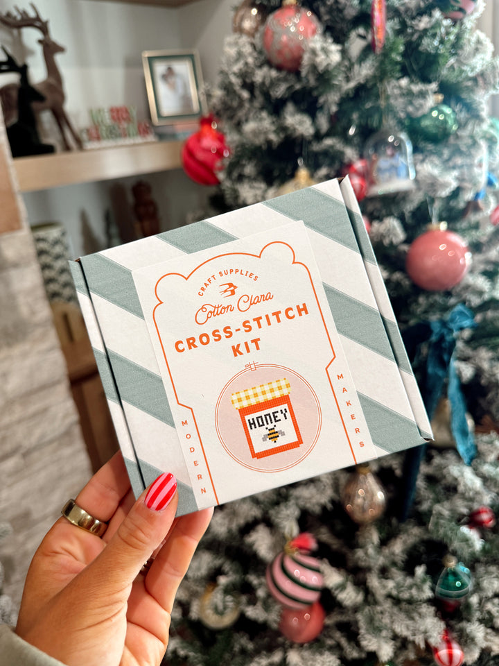 Honey Jar Cross Stitch Kit