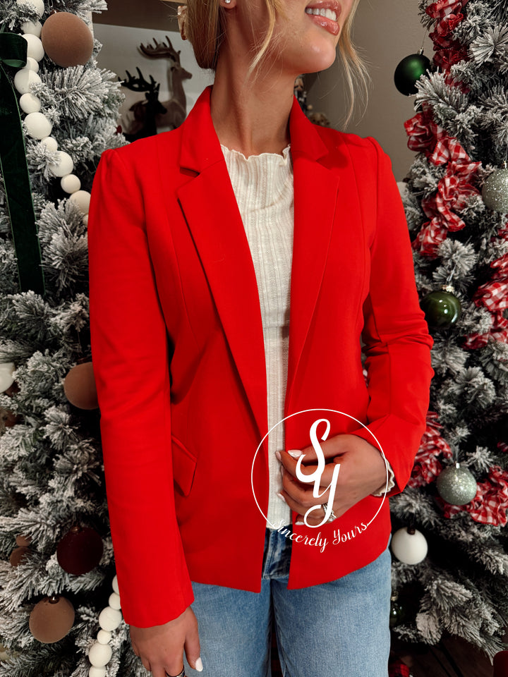 Business Casual Jacket - Scarlet Red