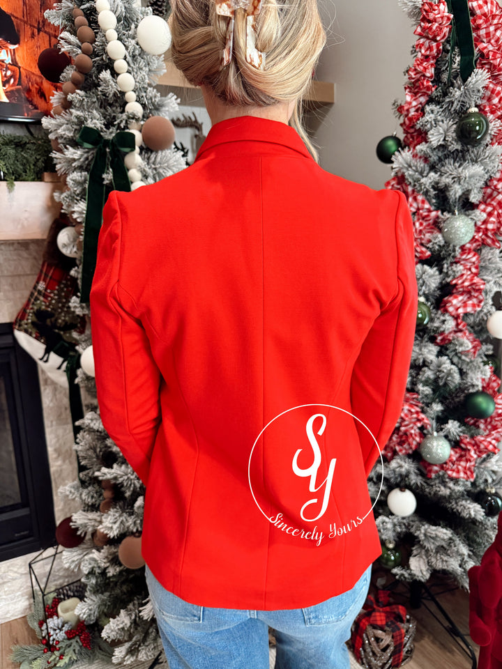Business Casual Jacket - Scarlet Red