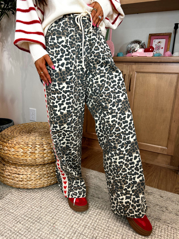 Conversation Heart Denim - Red Heart