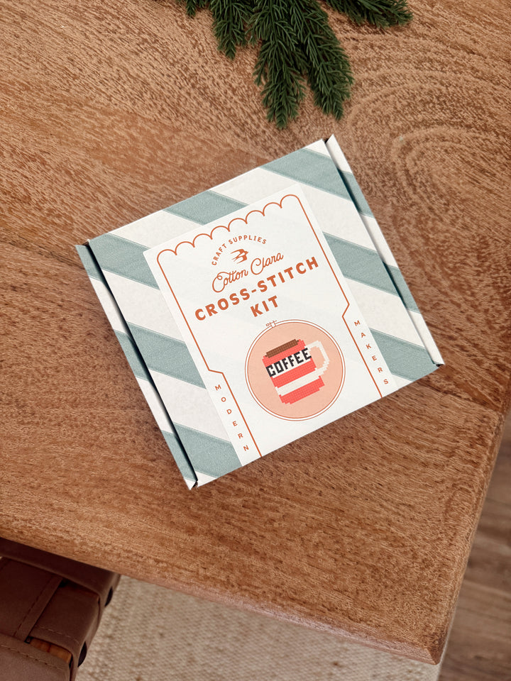 Coffee Mug Cross Stitch Kit