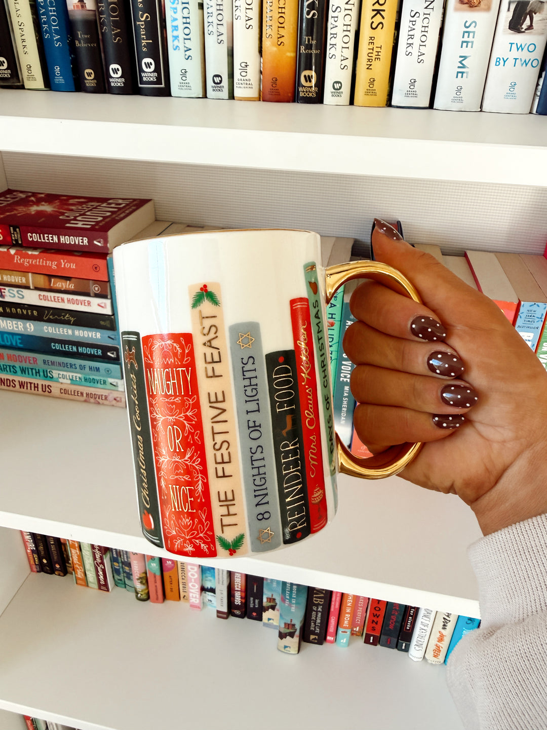 Festive Book Club Porcelain Mug