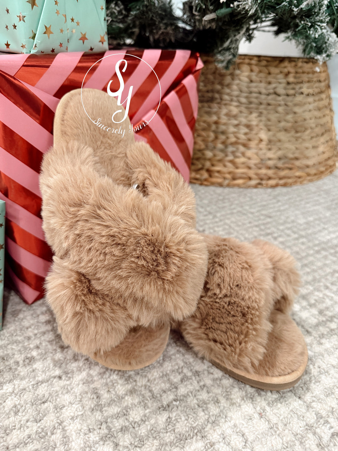 Snuggle Soft Slippers - Taupe