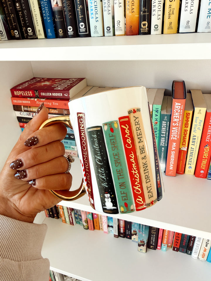 Festive Book Club Porcelain Mug