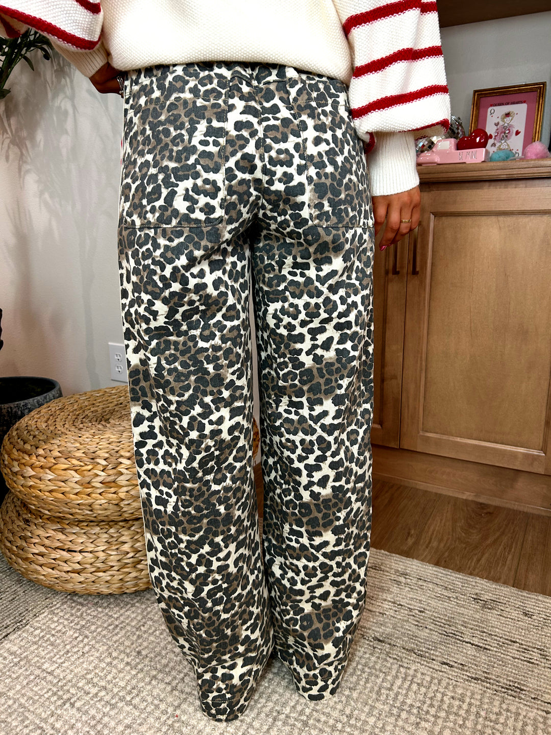 Conversation Heart Denim - Red Heart