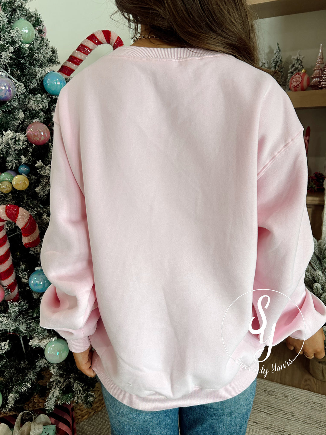 All The Presents Crewneck - Lt Pink