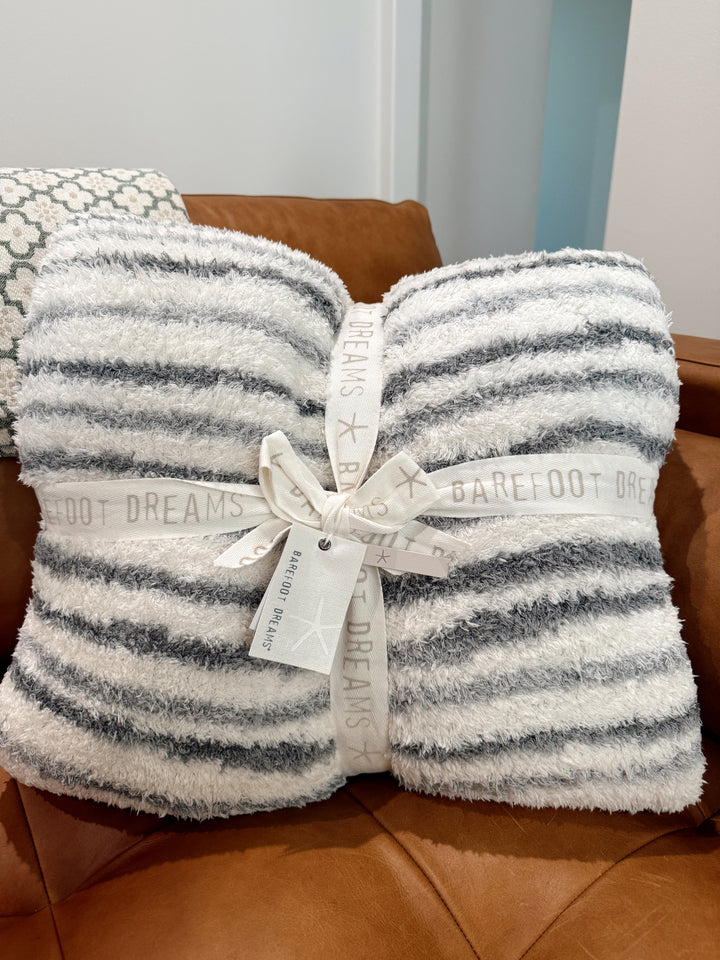 Barefoot Dreams: CozyChic® Space Dye Throw -Moonbeam