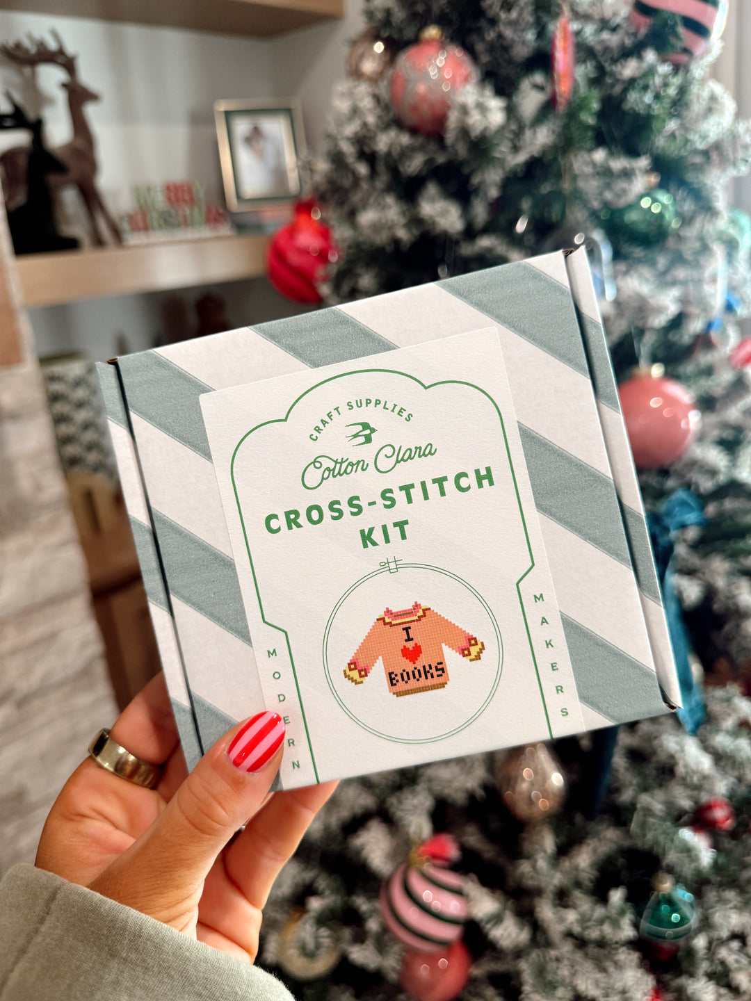 I Love Books Cross Stitch Kit