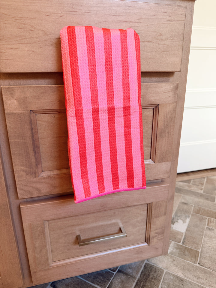 Pink Licorice: Double-Sided Hand Towel