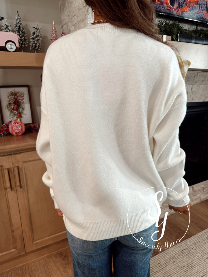 Giving Gifts Sweater - White