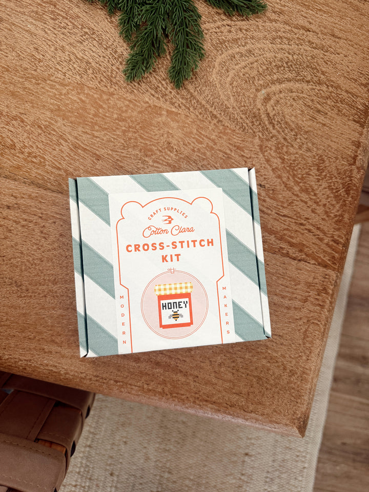 Honey Jar Cross Stitch Kit