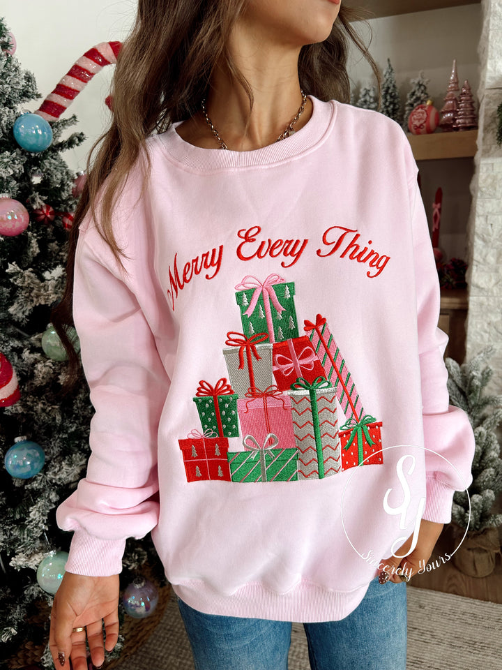 All The Presents Crewneck - Lt Pink