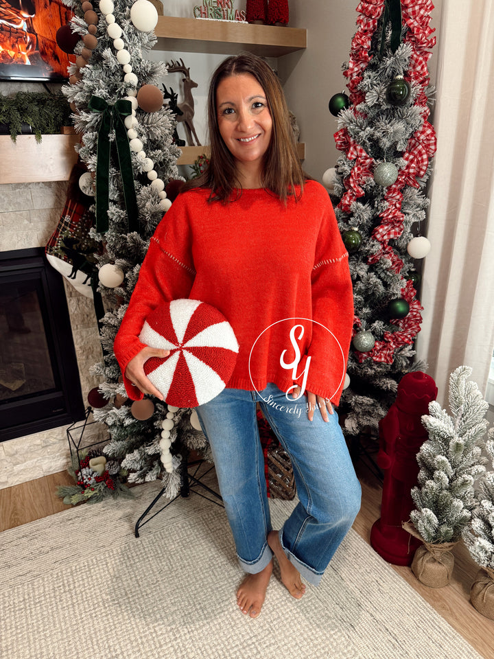 Bright and Cheery Sweater - Pepperberry