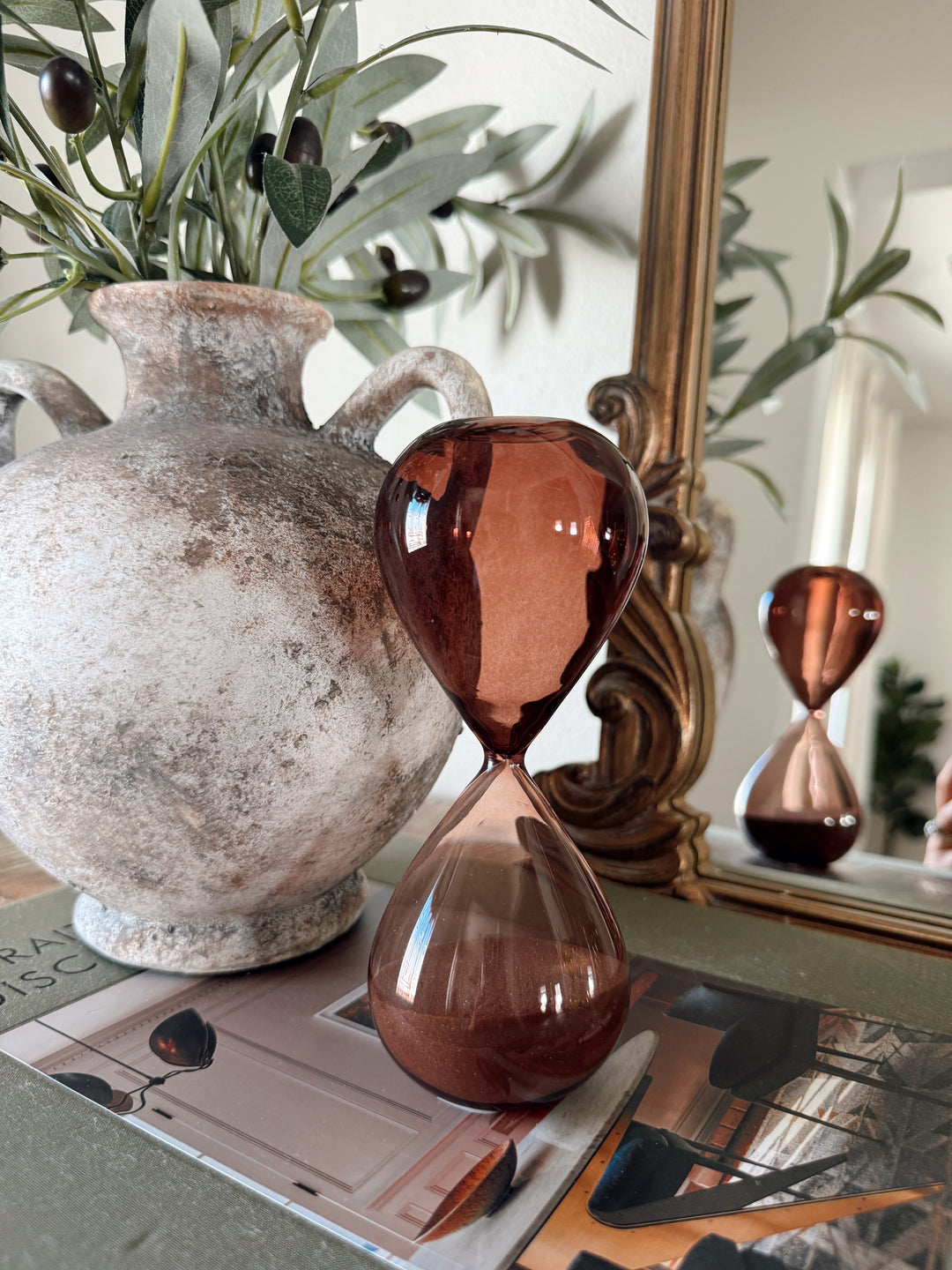 Hourglass, 15 min - Smoky Quartz