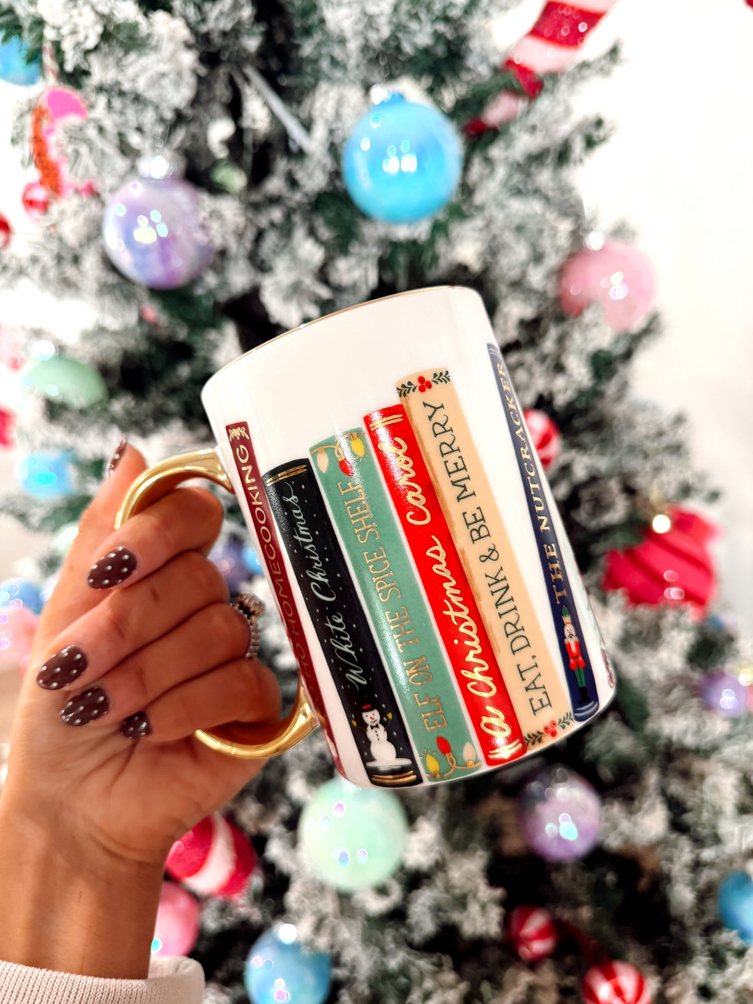 Festive Book Club Porcelain Mug