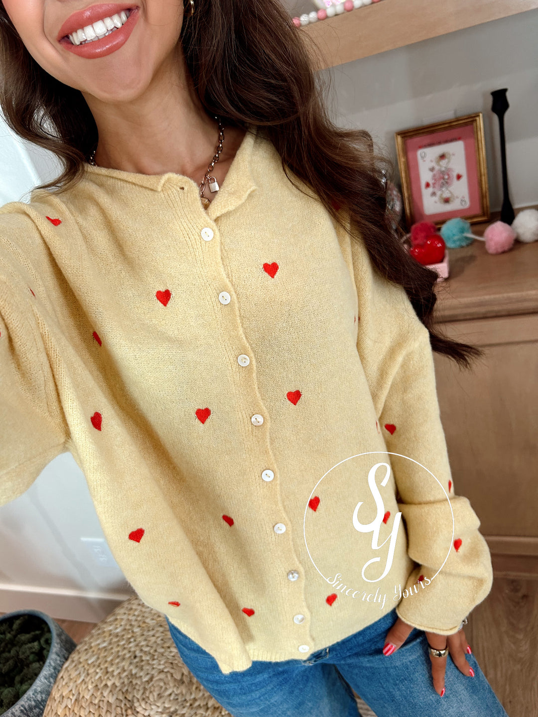 Heartbeat Cardigan - Honey