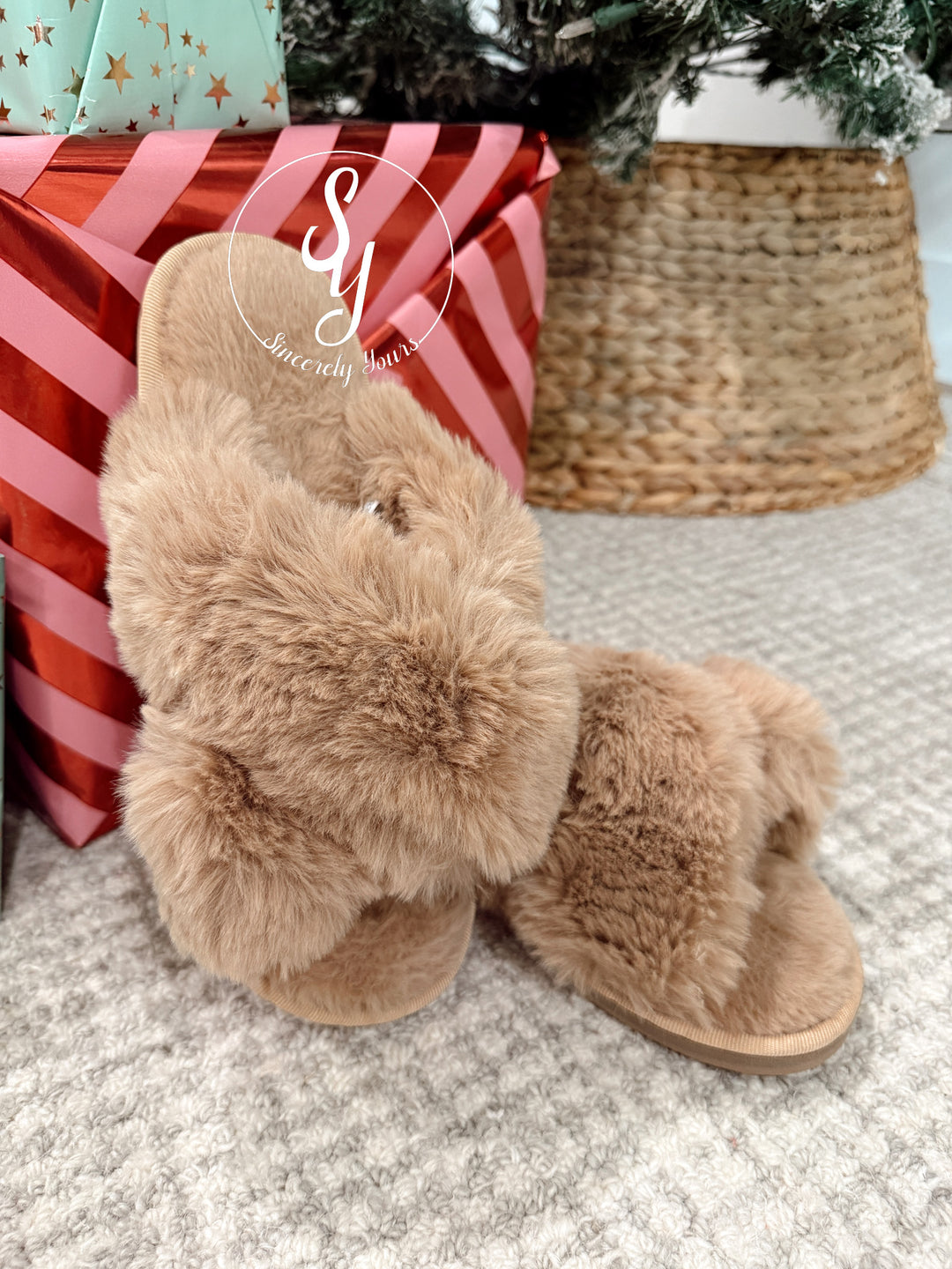 Snuggle Soft Slippers - Taupe
