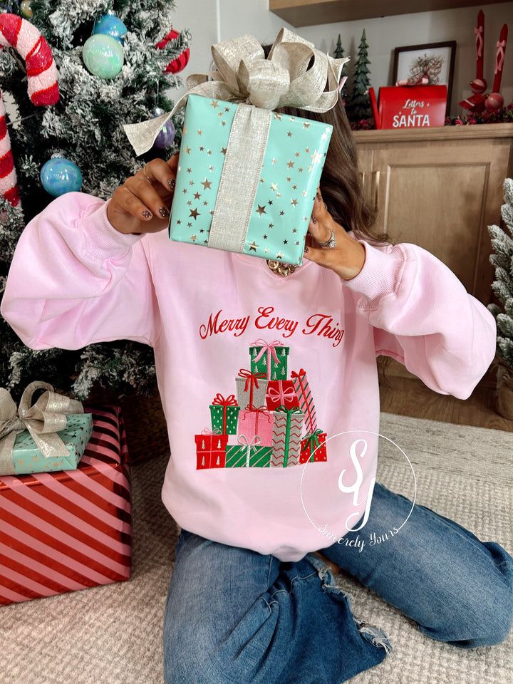 All The Presents Crewneck - Lt Pink